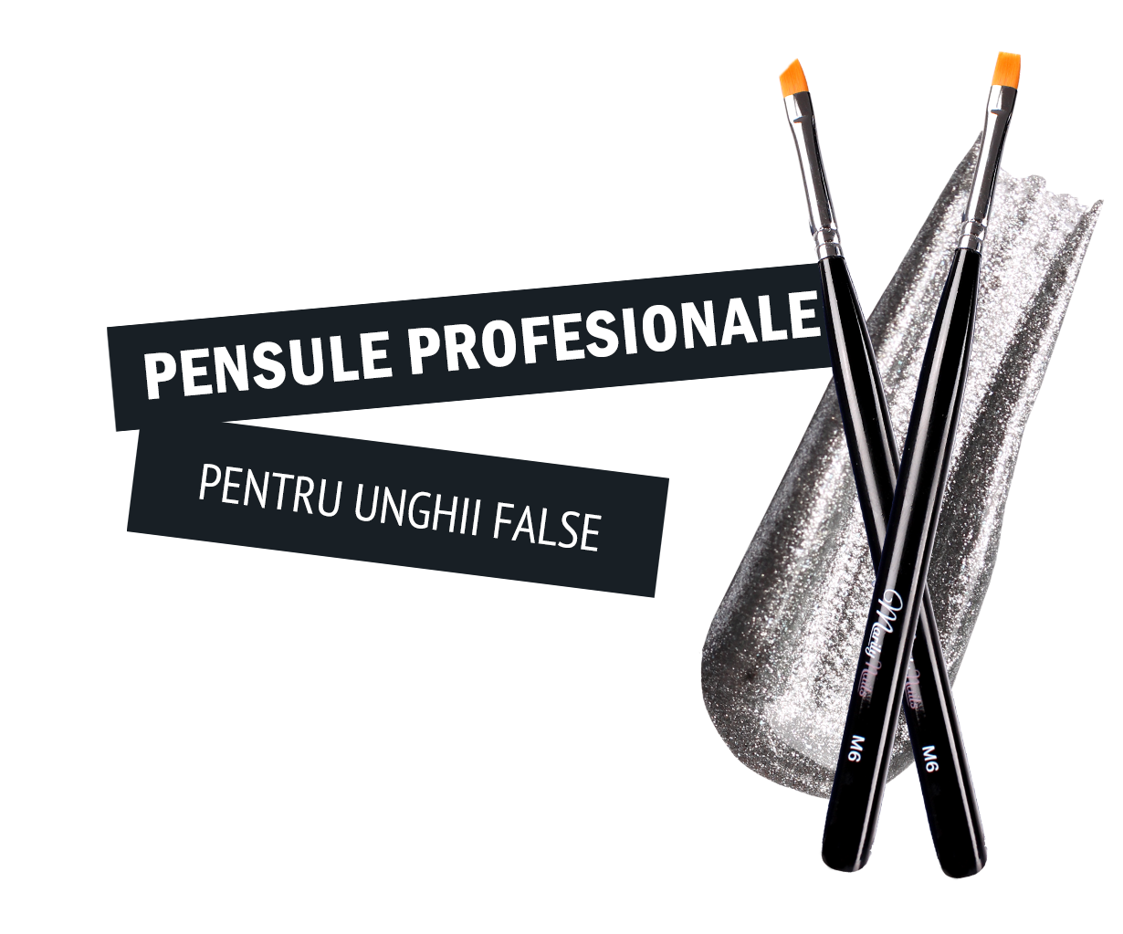 Pensule profesionale pentru unghii false